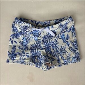 Kortni Jeane Tropical Print Euro Swim Trunks
